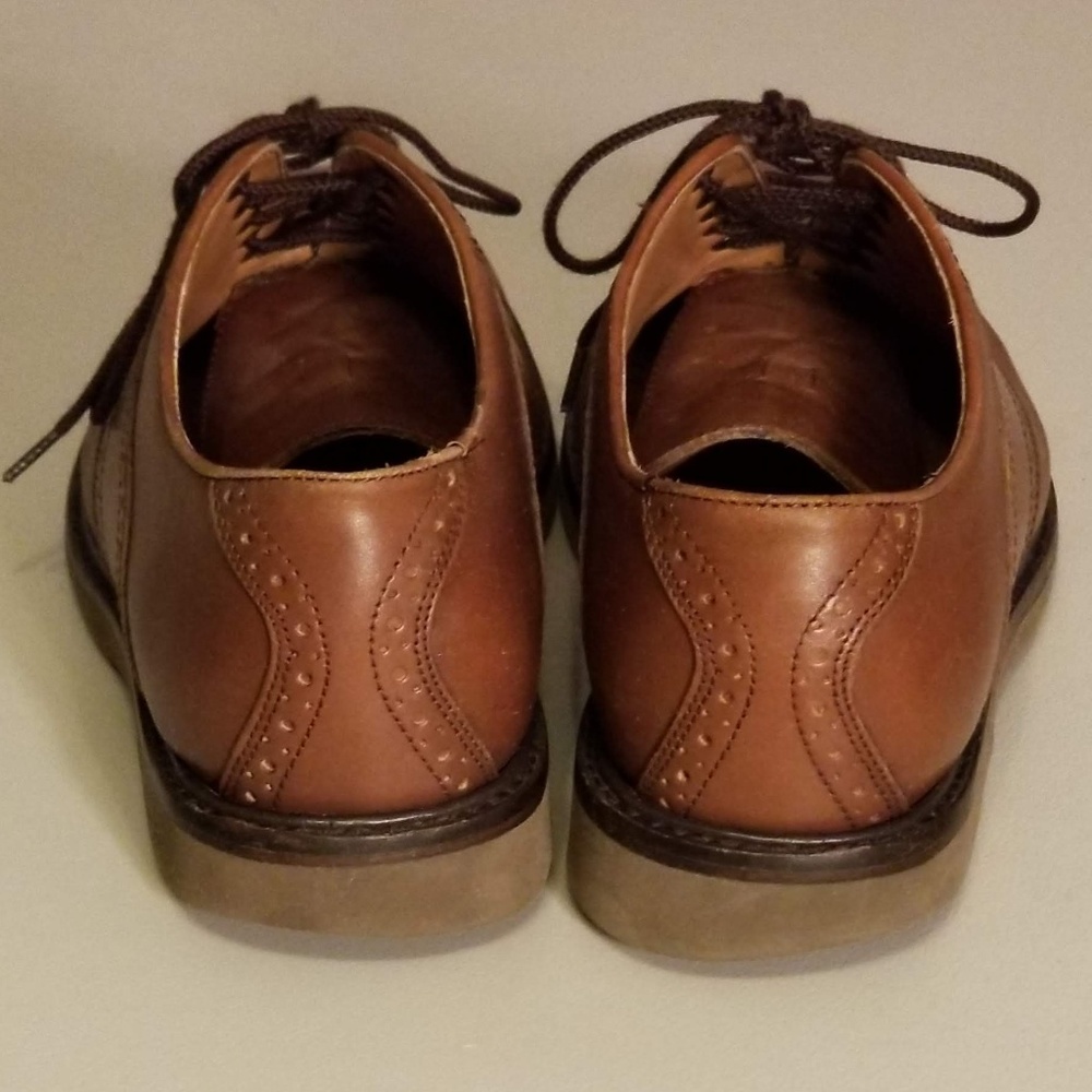 Jos A Bank Brown Leather Men's Shoes Lace Size 8.5 - Picture 6 of 8